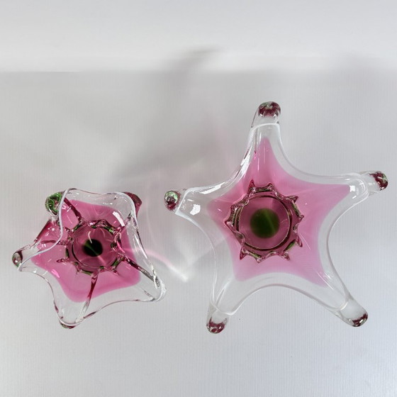 Image 1 of Bohemian glass curved bowl, Josef Hospodka