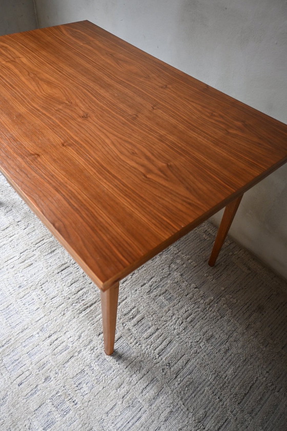 Tavolo da pranzo allungabile vintage anni '60 impiallacciatura in teak, Tavoli da pranzo, Legno, Marrone (foto 6 di 15)
