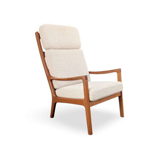 Set di 3 Poltrone Ole Wanscher Senator Highback Poul Jeppesen Ottomano – Legno (photo 3 of 14)