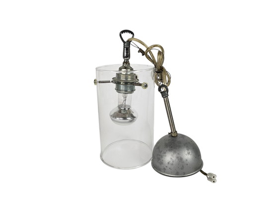 Image 1 of Design hollandais - Pola International Amsterdam - lampe suspendue - verre - métal - années 1990