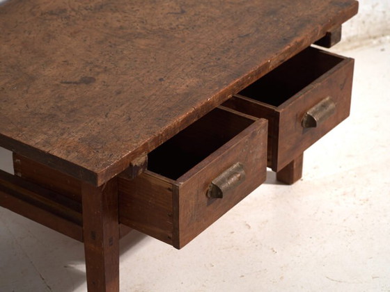 Antiker japanischer niedriger Tisch aus Holz – Japan, circa 1930 – Schreibtisch, Industrieel (photo 32 of 39)