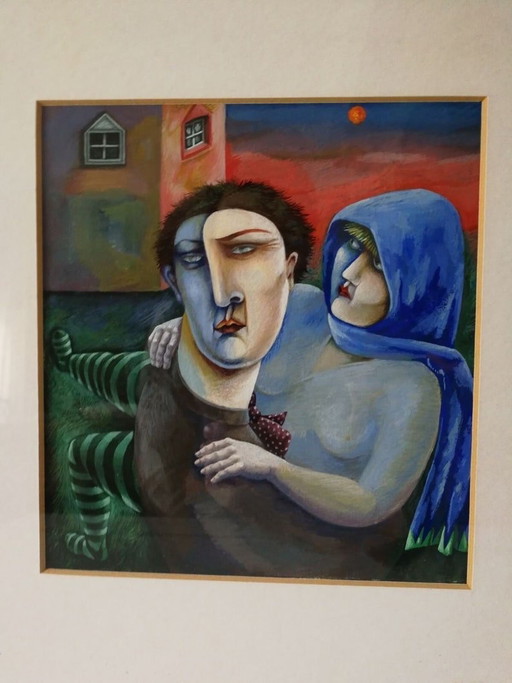 Opera a guazzo di Irene Jones, anni '80