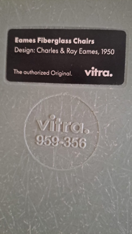 Image 1 of Vitra Esmee fiberglass chairs 1950 x4