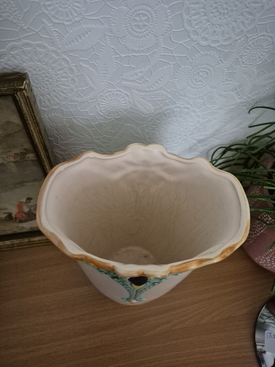Image 1 of Art Nouveau Jugendstil Gouda Holland earthenware vase