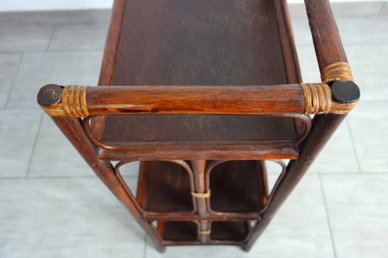 Image 1 of Vintage bamboe en rotan plank