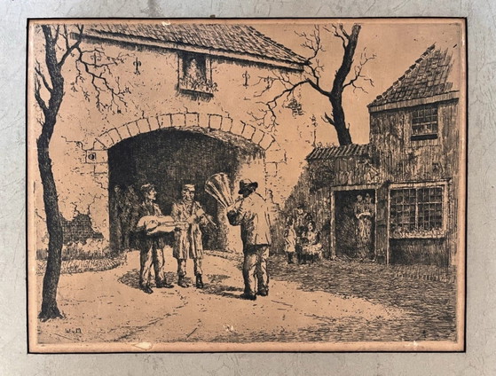 Martin Waning / Etching - Straßenmusiker – Lithographien & Drucke, Paper (photo 5 of 6)