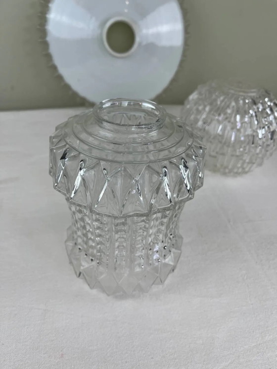 Suspension 3 globes vintage – Crystal, Glass, Art Deco (photo 3 of 7)