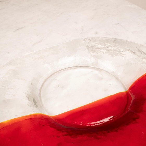 Renato Toso Murano Glas Valet Tray, Rot & Transparent, Italien, 1960er – Dekorative Objekte (photo 11 of 23)