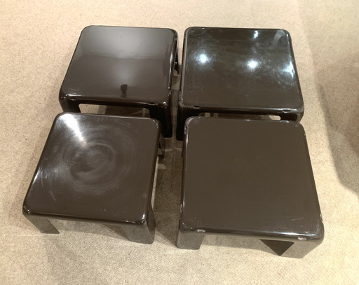 Set table Quattro Gatti C&B B&B Bellini 1967 midcentury design