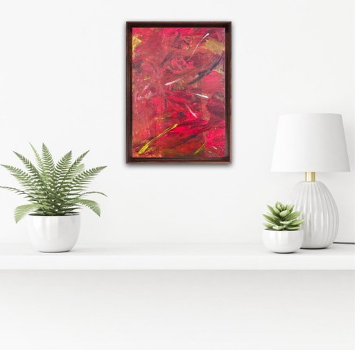 Abstract acrylic on canvas 46x33cm.