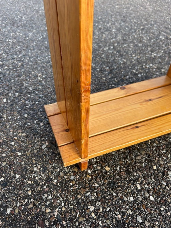 Image 1 of Mensola brutalista in pino, anni '70