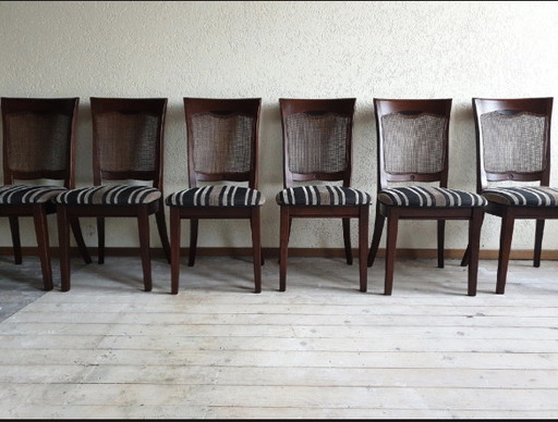 6 sillas de comedor Bannink Art Nouveau en PERFECTO ESTADO, COMO NUEVAS