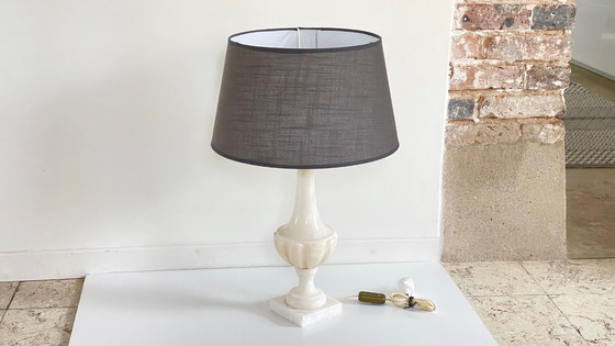 Image 1 of ALBATRE Lampada in Pietra Forma MEDICIS Vintage