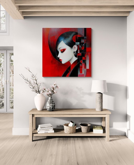 JD Paris - #Neo Red - Artist's Canvas