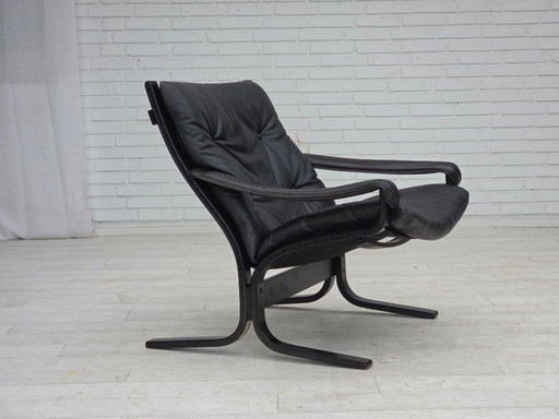 1970s, Norwegian design by Ingmar Relling, model "Siesta", furniture leather.