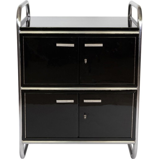 Alter Stahlrohr-Aktenschrank, 1930