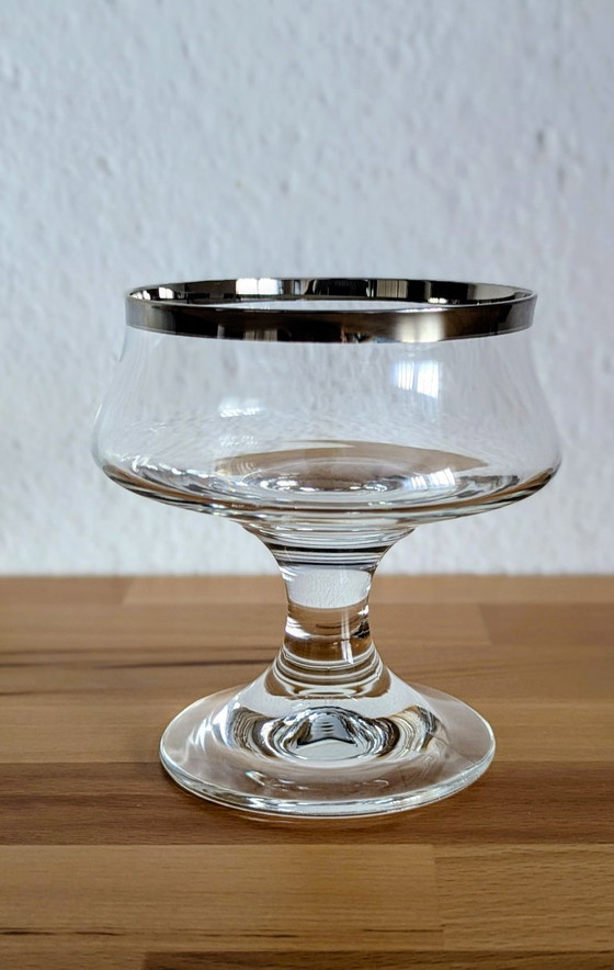 12-delige glasset met zilveren rand, cocktailglazen en biertulpen. – Glazen & Karaffen (photo 9 of 10)