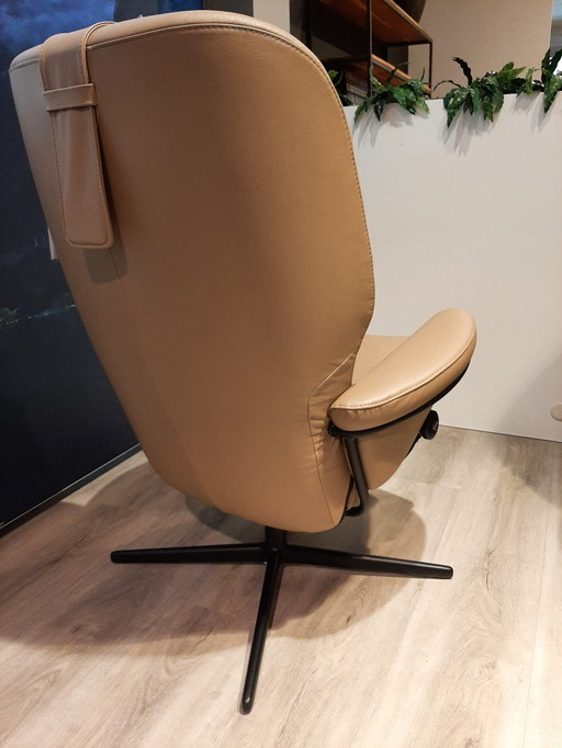 Sillón reclinable Stressless Rome con reposapiés