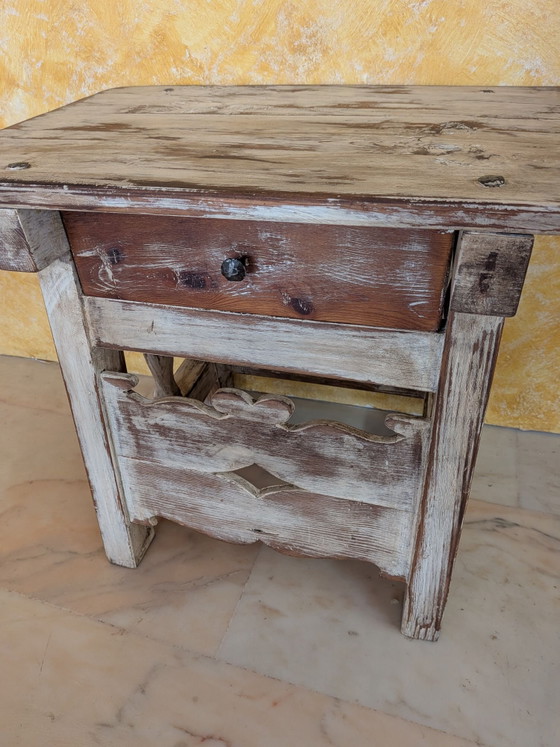 Table d'appoint ancienne – Tables d'appoint, Bois (photo 6 of 14)