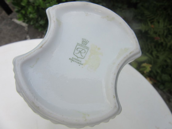 Image 1 of Wunsiedel Bavaria Porcelaine White Modernist Vase 180726