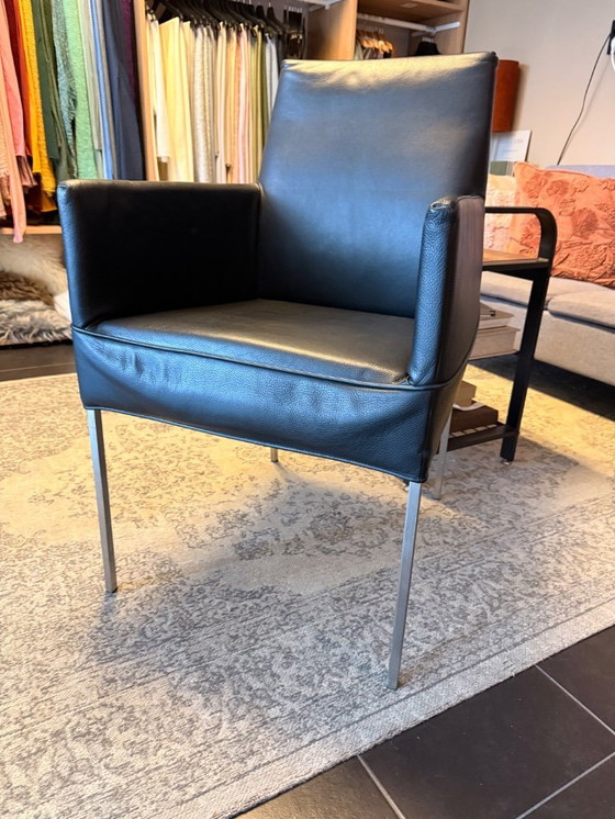 Image 1 of 6 sedie da pranzo in pelle Bert plantagie