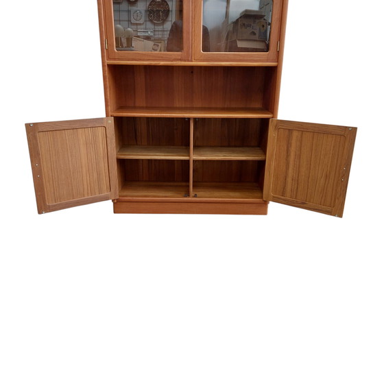 Image 1 of Vintage Dyrlund display cabinet, arched cabinet with lighting
