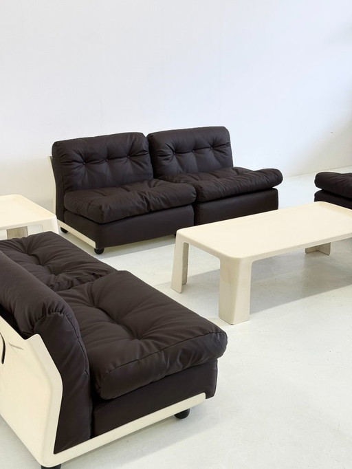 Rechteckiger Couchtisch Amanta von Mario Bellini für C&B Italia in Weiß