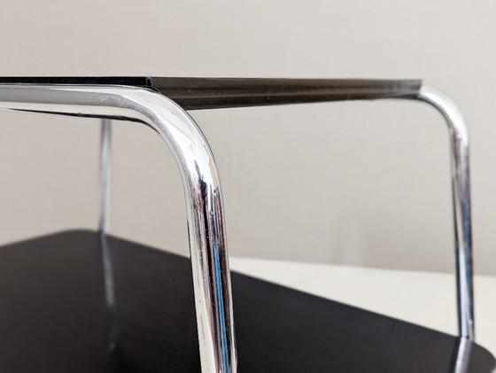 Image 1 of Carro de servicio de acero tubular Bauhaus de Robert Slezák, años 30