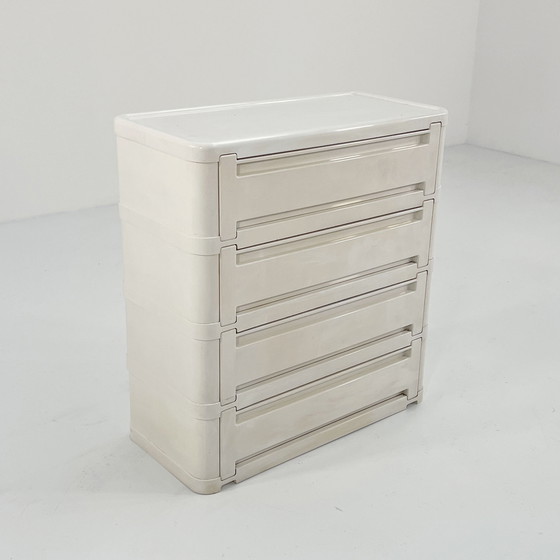 Image 1 of Witte ladekast Model 4964 van Olaf Von Bohr voor Kartell, 1970S