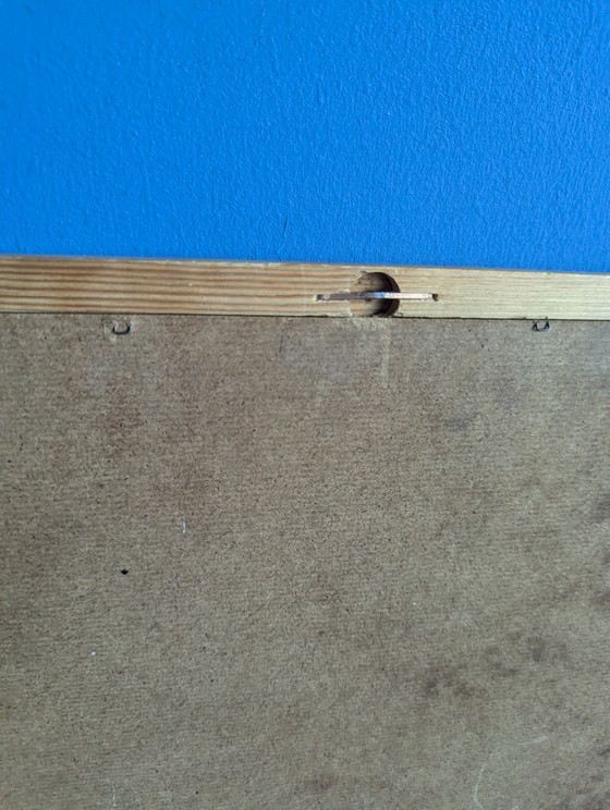 Espejo antiguo de madera con marco de pino. – Wood, Glass (photo 4 of 8)