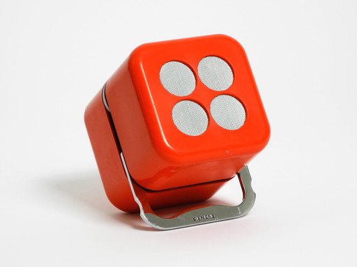 Legendary Orange Cube Radio By Dario & Mario Bellini For Siemens 1968 | Rk 501 Alpha 2 | Design Classic Made In Germany