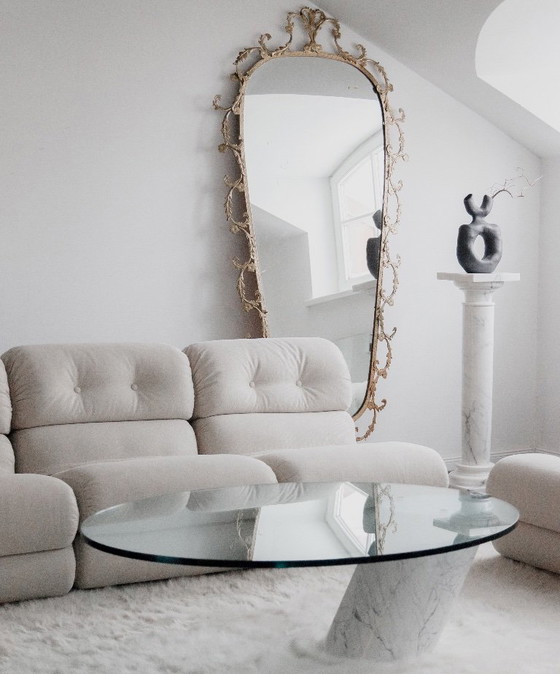 Image 1 of Tall guild metal frame freestanding antique mirror 