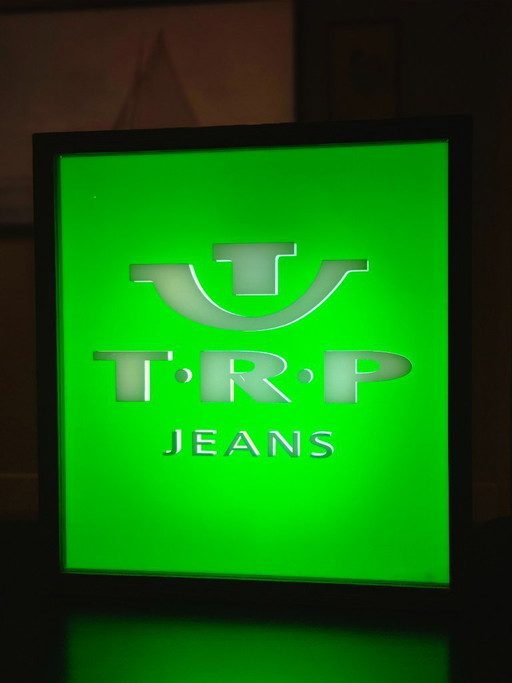 Originele T.R.P. Jeans Lichtreclame / Winkeldisplay
