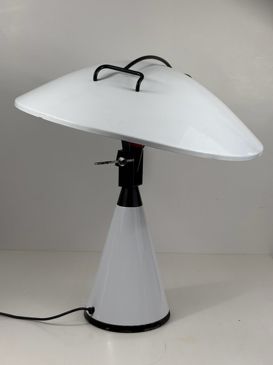 Radar 676 Lamp Elio Martinelli for Martinelli Luce 1977 Lacquered Metal, Table lamps, White (photo 13 of 15)