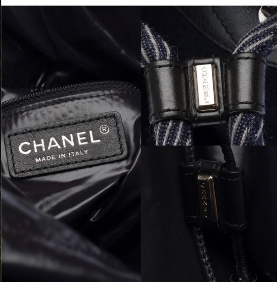 Image 1 of Borsa CHANEL in Lain Bleu Marine - 103259