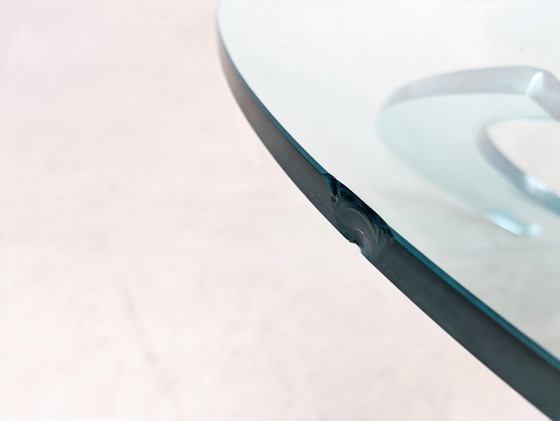 Image 1 of Tavolino da caffè di metà secolo Ronald Schmitt Knut Hesterberg in vetro