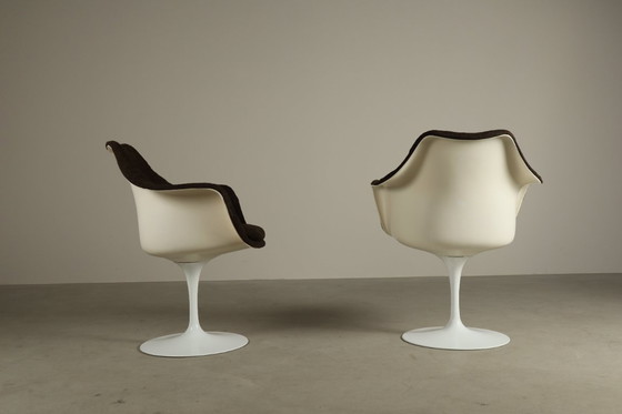 Image 1 of Paar originele Tulip-fauteuils van Eero Saarinen voor Knoll International, jaren 60