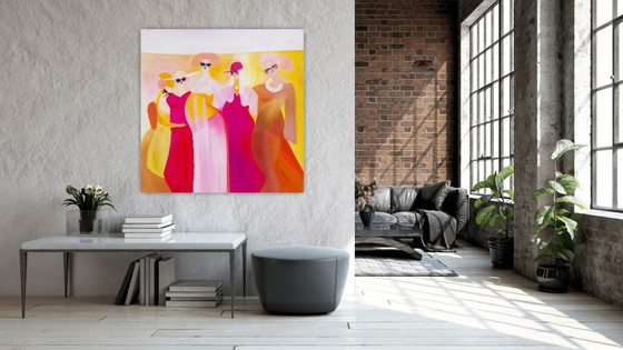 Acrylic painting #Womb 100x100cm – joart, Paintings & Drawings, Canvas (photo 6 of 9)