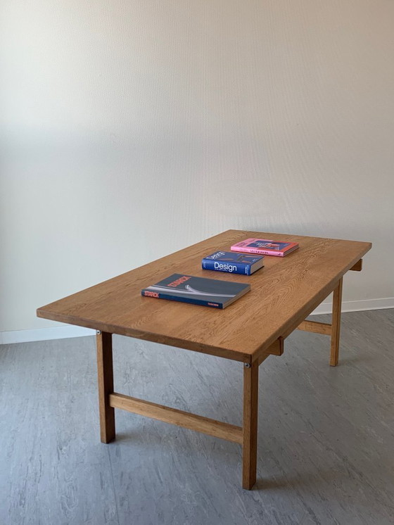 Image 1 of Hans J. Wegner coffee table – PP Møbler – solid oak – with original label