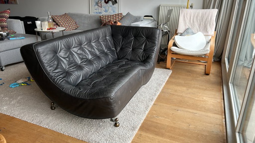 Montis Canyon Gerard van den Berg Chaise Longue – Gijs Papavoine (Black Leather)