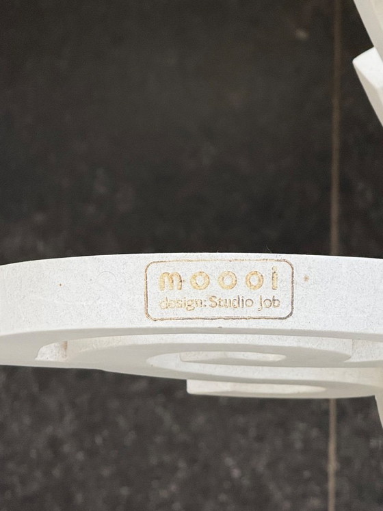 Moooi lustre en papier blanc L à six bras, Bois, Klassiek (photo 6 sur 7)