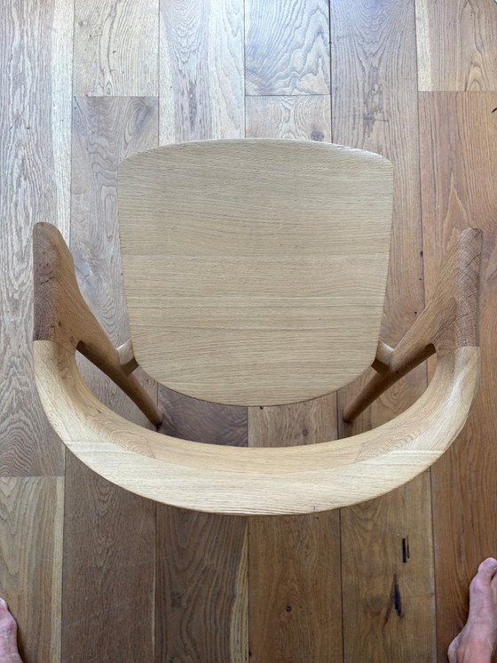 Image 1 of Ethnicraft Bok eetkamerstoel – geolied eiken – vintage staat