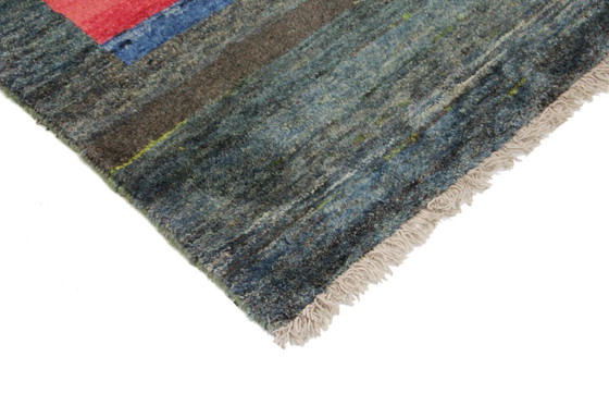 Image 1 of Original Perserteppich Gabbeh Ghashghai Orientteppich 196 cm x 110 cm Alt Natur