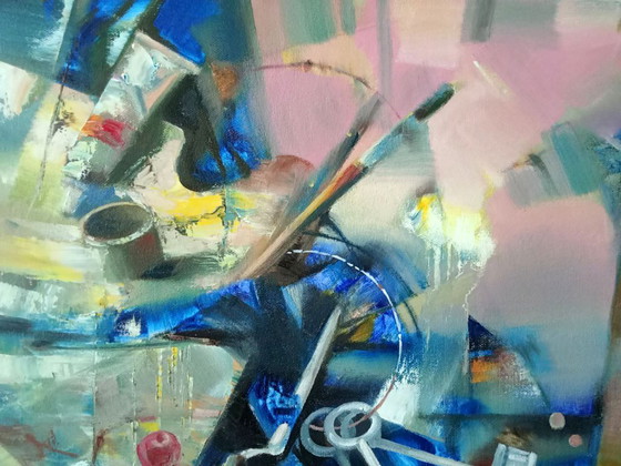 Original Oil Painting Abstract Expressionism Symbolism Metamorphoses – Paintings & Drawings, Canvas (photo 7 of 10)
