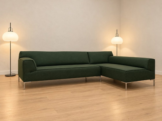 NEU BEZOGEN Design on Stock Bloq Ecksofa + GARANTIE, Andere, Metall, Grün (Foto 3 von 16)