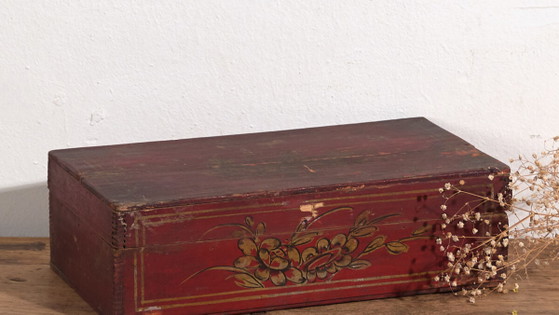 Antica cassa asiatica rossa (c.1900) #13 – Cassettiere (photo 3 of 40)