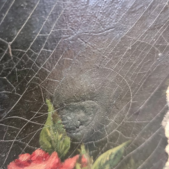 Image 1 of Jugendstil-Gemälde mit einem Burgfräulein, Ende 19.