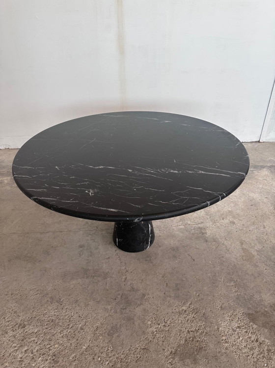Image 1 of Angelo Mangiarotti M1 dining table Nero Marquina marble 130cm