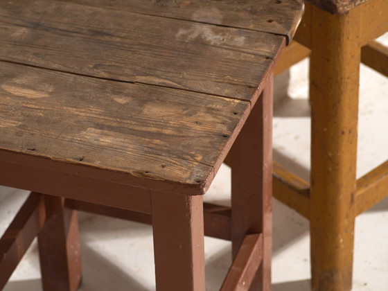 Antique bedside tables in pine wood – Central Europe, circa 1940 #7 – Nightstands, Rustic (photo 14 of 40)