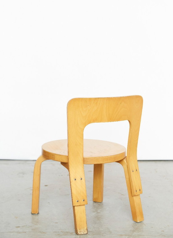 Image 1 of Set van twee Alvar Aalto kinderstoelen N65 voor Artek
